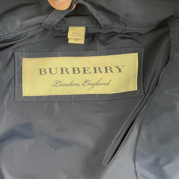Burberry London Hedley Hooded Zip-Up JacketMen 52 Navy Packable Hood $590 - Picture 3 of 15